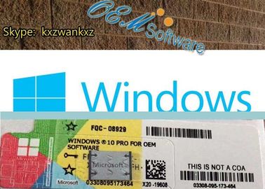 Τα γνήσια παράθυρα 10 100% αυτοκόλλητη ετικέττα Coa, κερδίζουν 10 τη βασική X20 ετικέτα εγχώριων προϊόντων