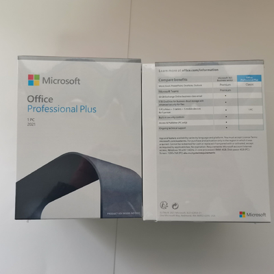 Το λιανικό Microsoft Office 2021 υπέρ συν το κλειδί προϊόντων 5Pc για το PC